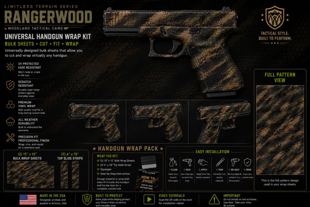 Universal handgun camo wrap preview
