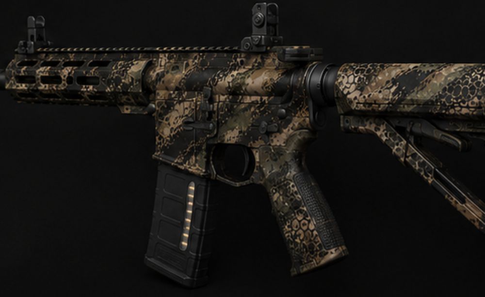 Smith & Wesson M&P 15-22 camo detail view two