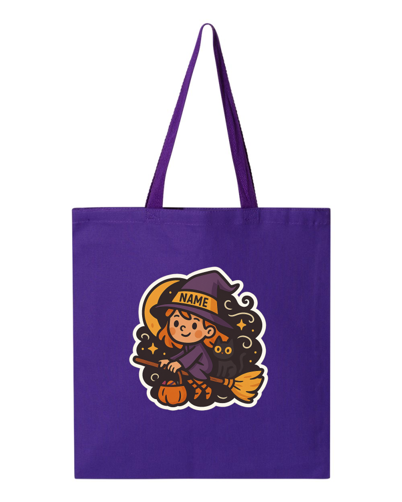 Broom Rider Halloween bag design
