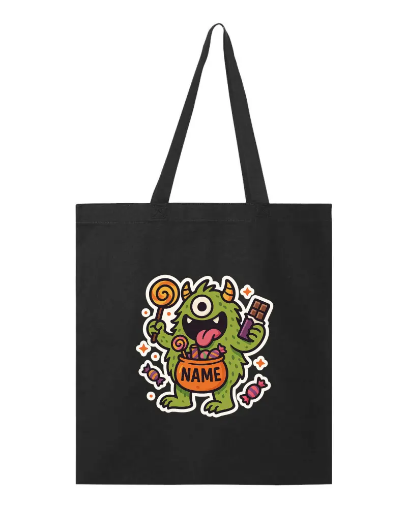 Candy Monster Halloween tote