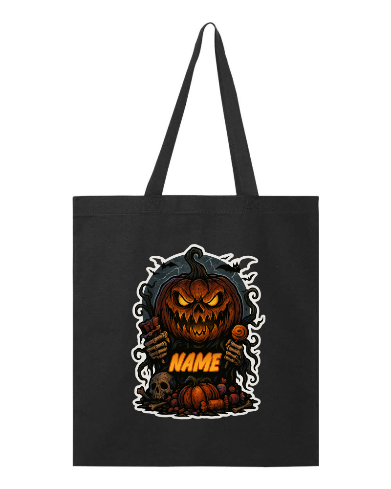 Evil Pumpkin Head Tote