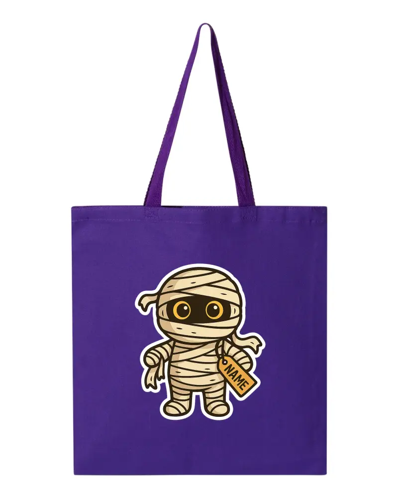 Mummy Halloween tote