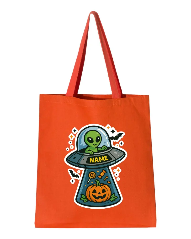 UFO Invasion Halloween tote