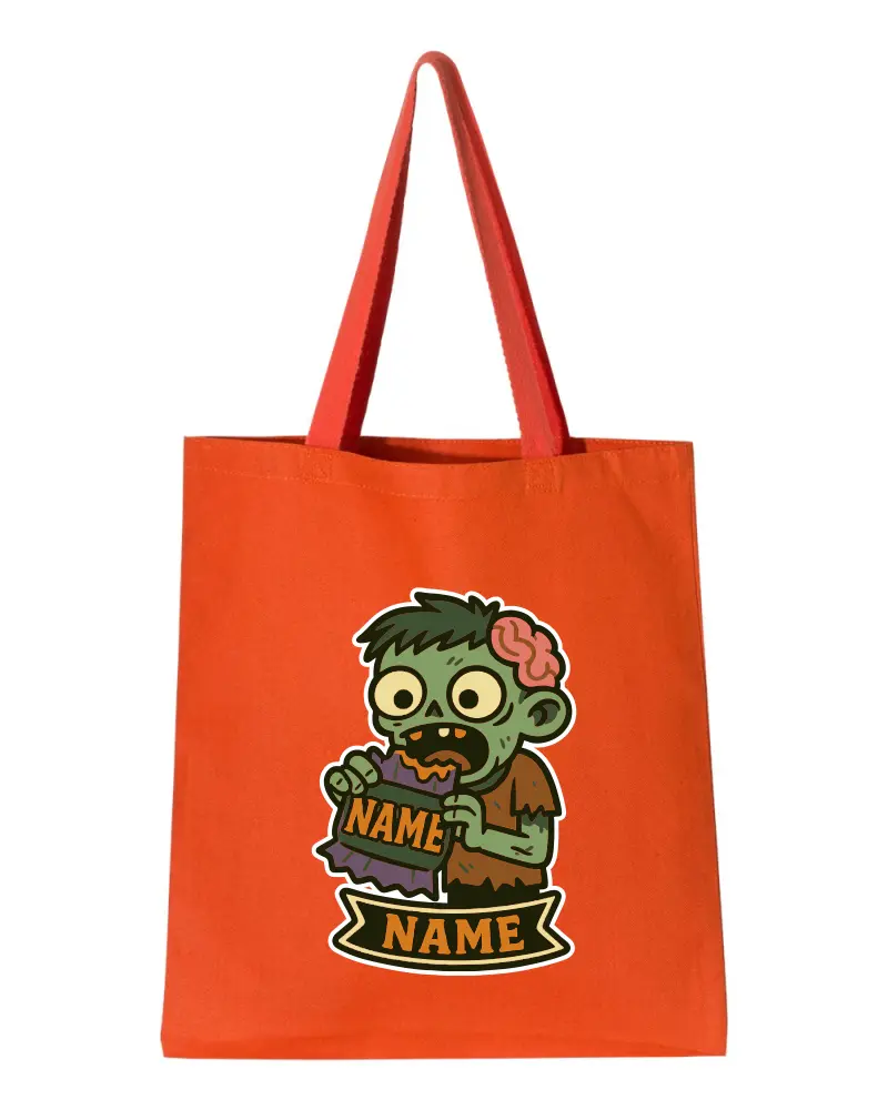Zombie Halloween tote