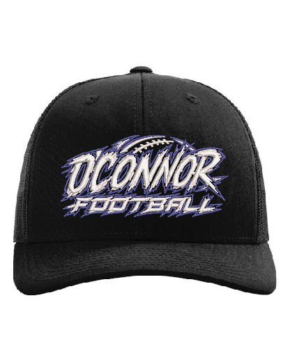 Black O'Connor Velocity Yupoong 6606 trucker hat