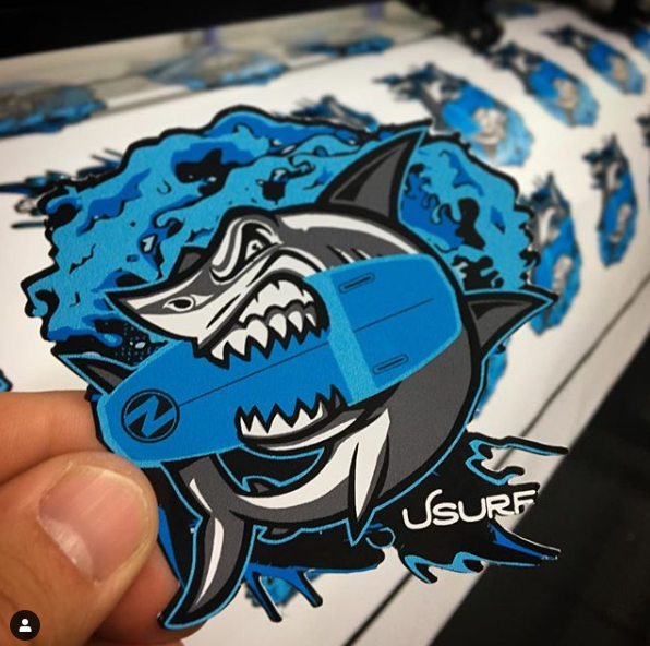 Custom vinyl stickers in nearly any size or shape. project by Limitless Graphix